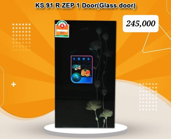 ZEP KS91R Glass 1Door Refrigerator